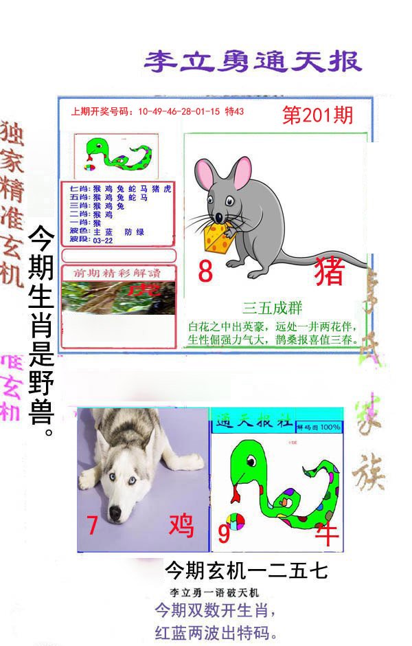 2024201期李立勇通天报