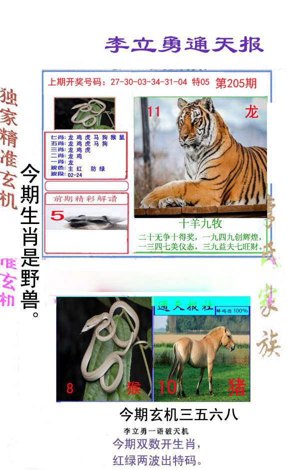 2024205期李立勇通天报