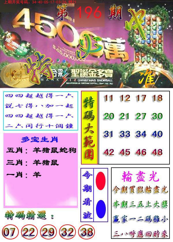 2024196期特必中