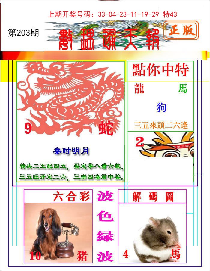 2024203期数理通天