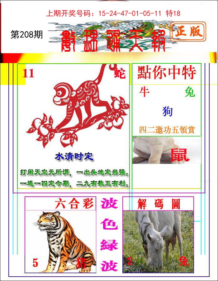 2024208期数理通天