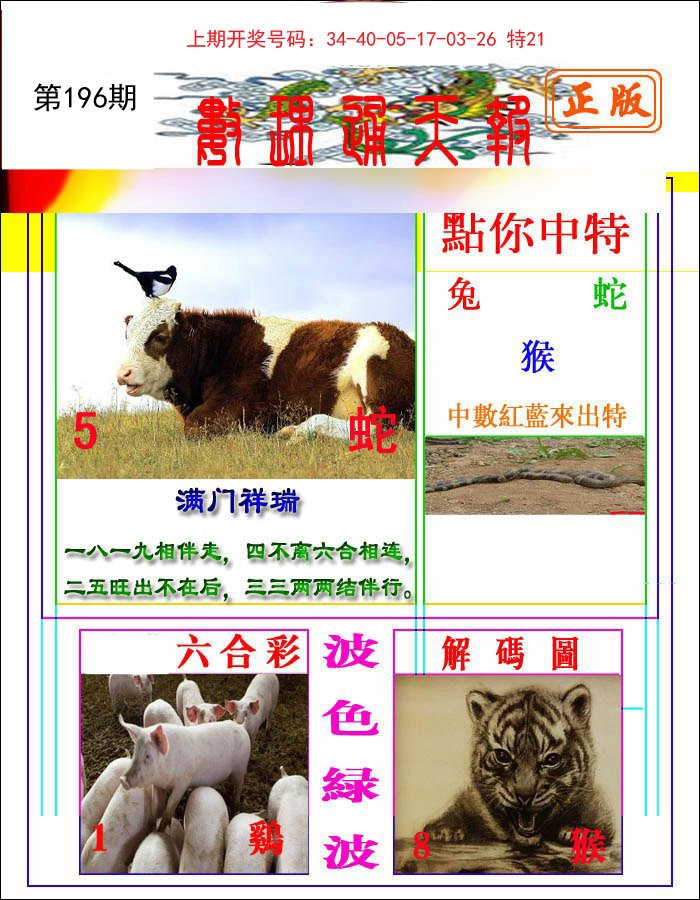 2024196期数理通天