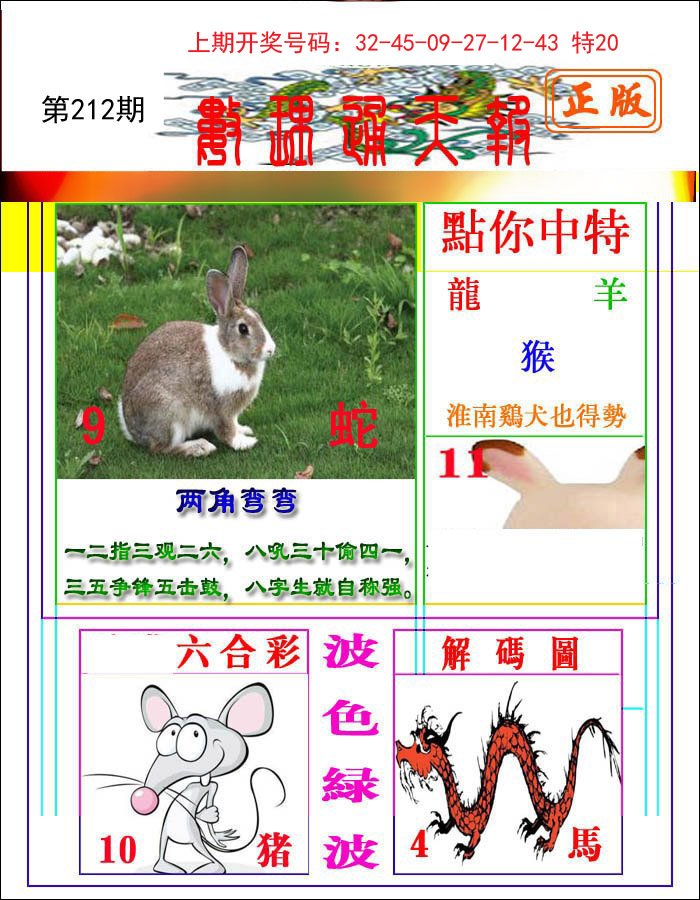 2024212期数理通天