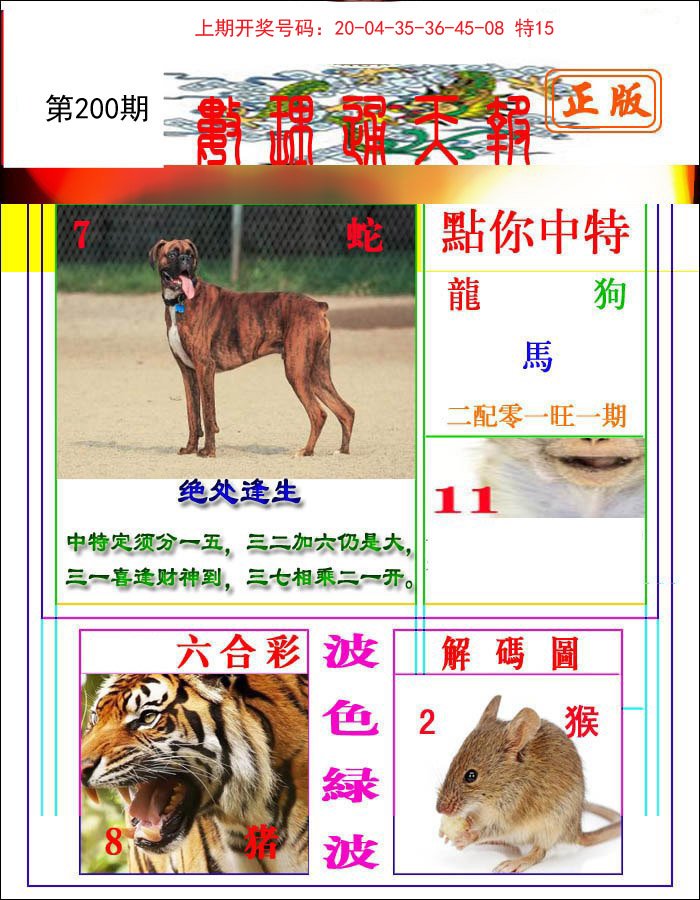 2024200期数理通天
