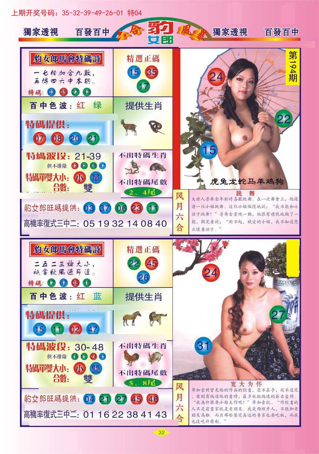 2024194期豹女郎