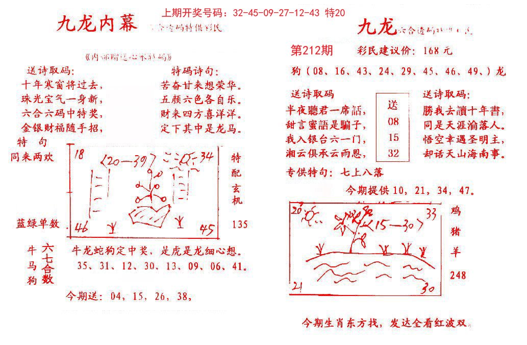 2024212期九龙内幕