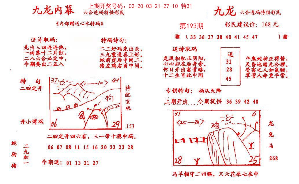 2024193期九龙内幕