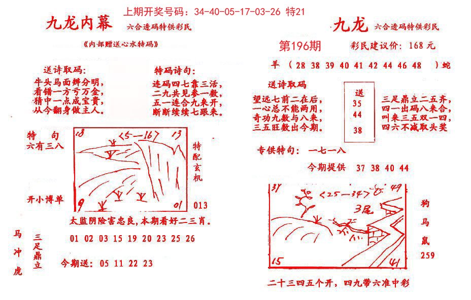 2024196期九龙内幕