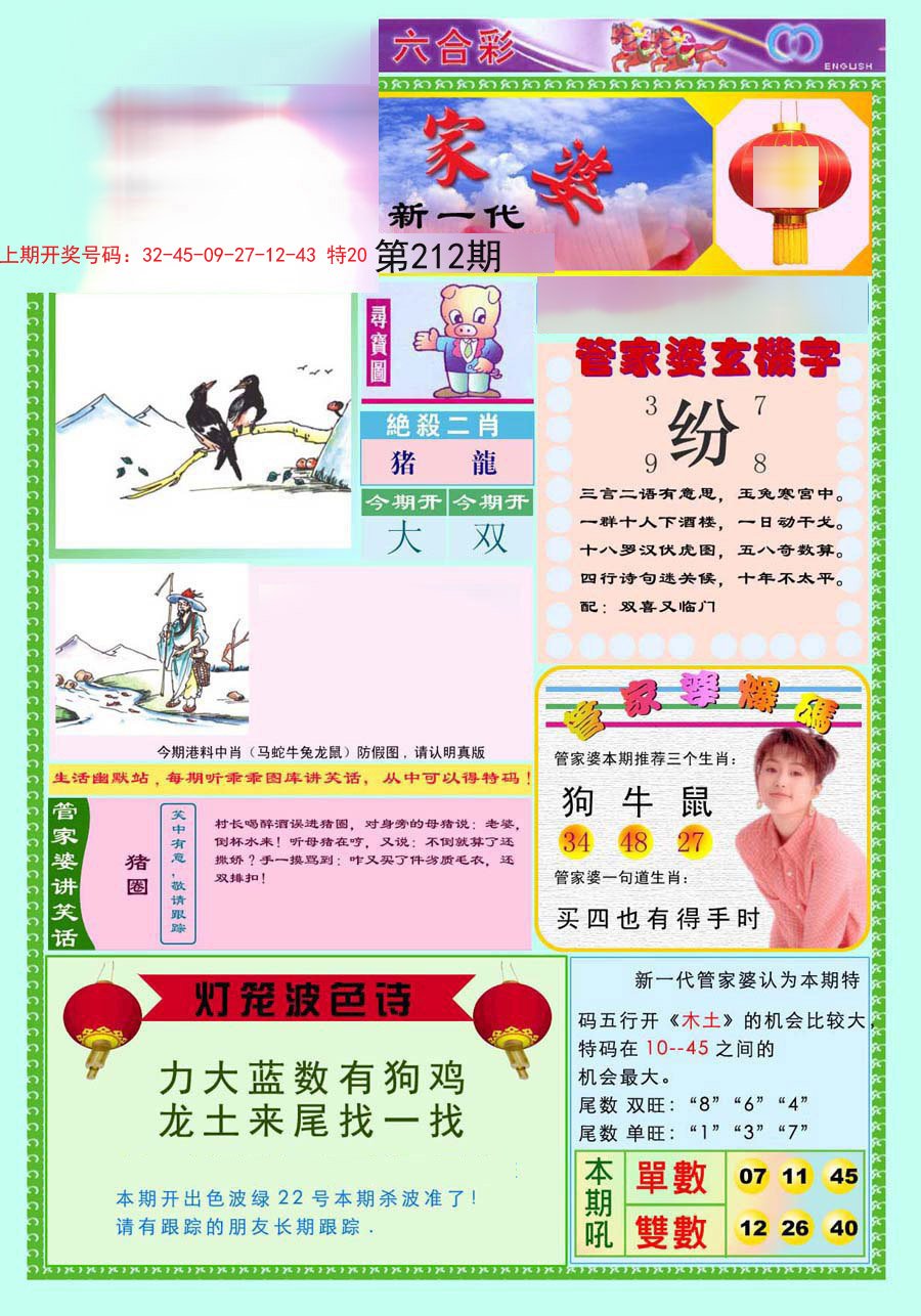 2024212期新一代管家婆