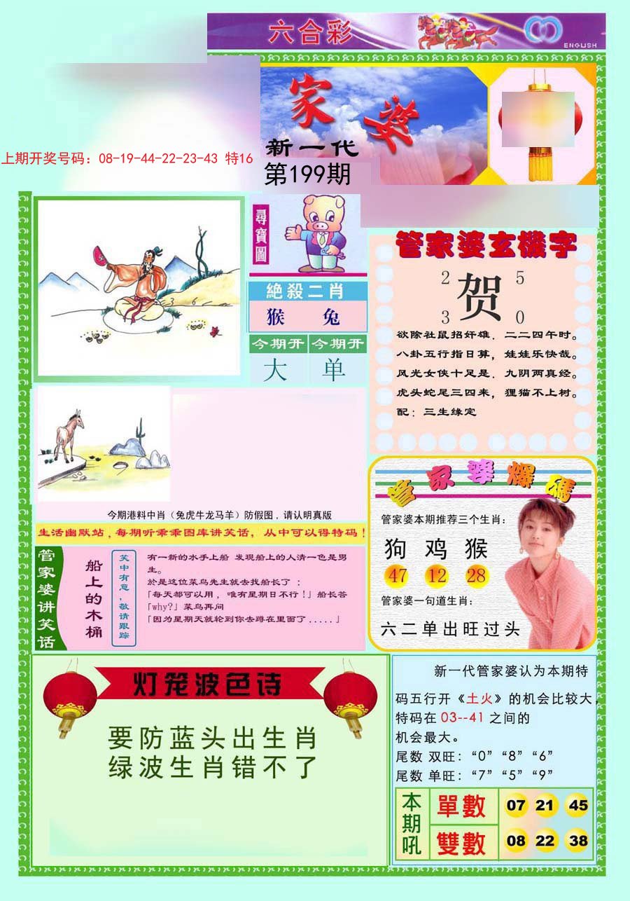 2024199期新一代管家婆