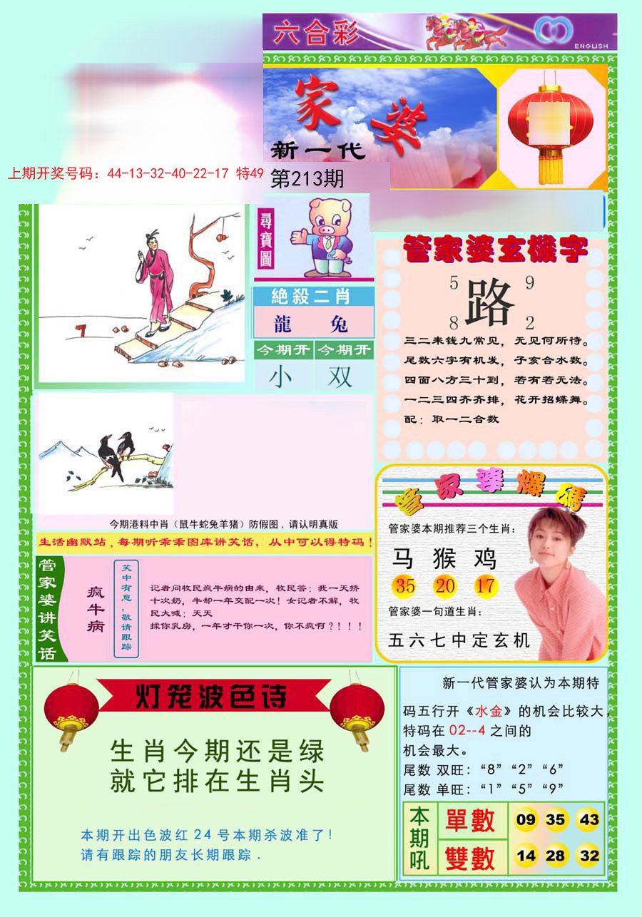 2024213期新一代管家婆