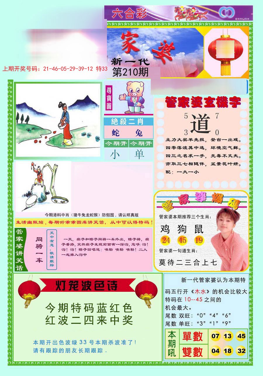 2024210期新一代管家婆
