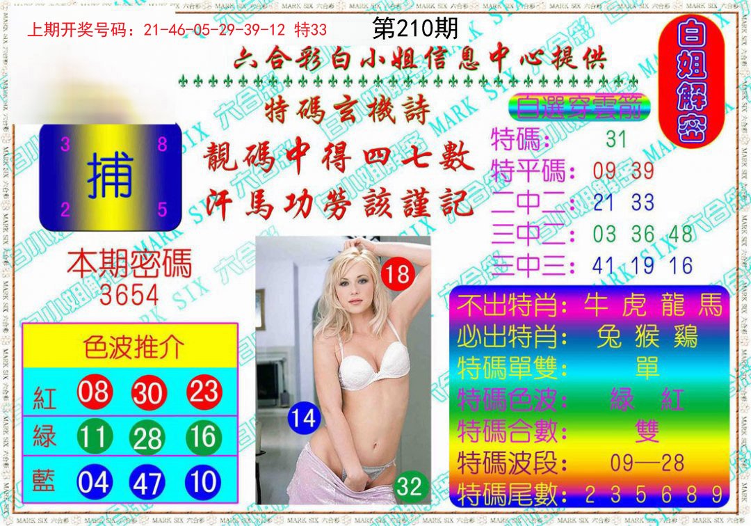 2024210期白姐解密