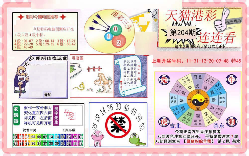 2024204期港彩连连中