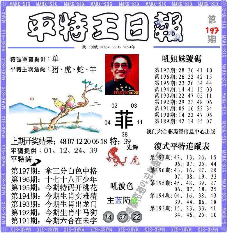 2024197期平特王日报