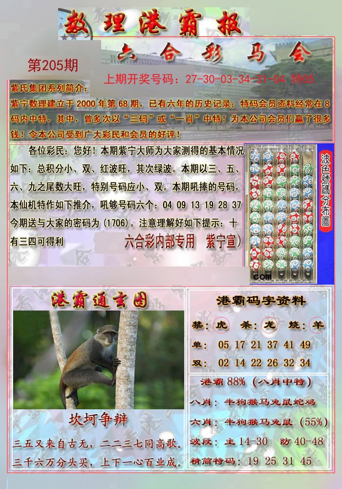 2024205期港霸报