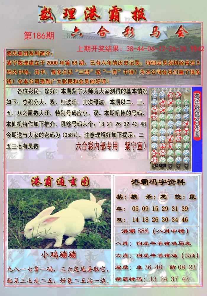 2024186期港霸报
