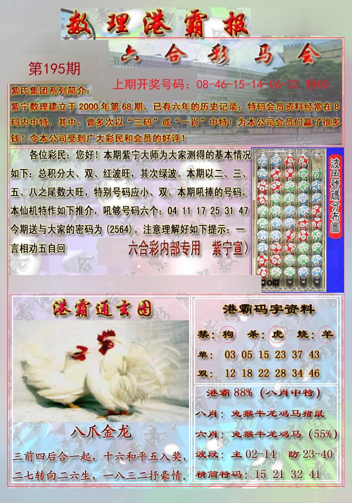 2024195期港霸报
