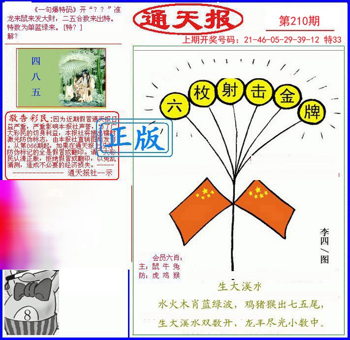2024210期另通天报