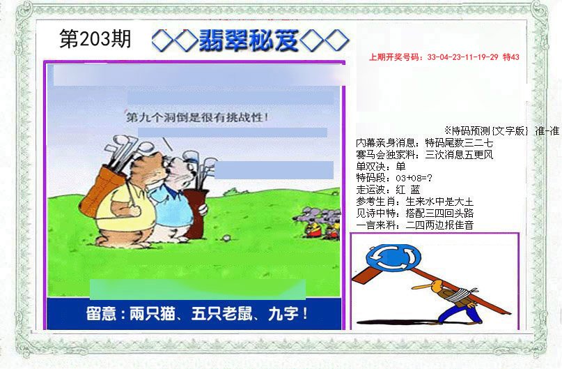 2024203期另翡翠秘笈