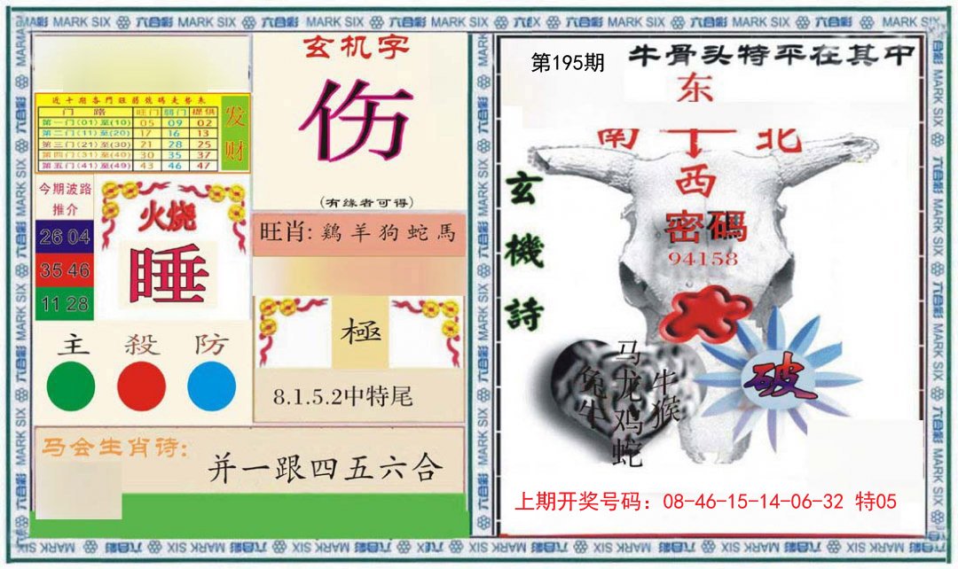 2024195期六合救世报+牛头报