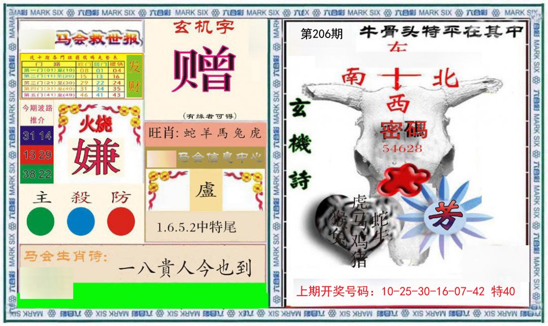 2024206期六合救世报+牛头报