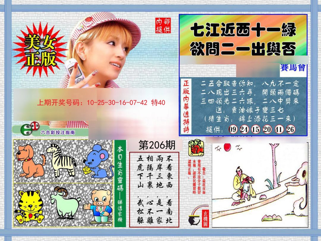 2024206期内幕透特