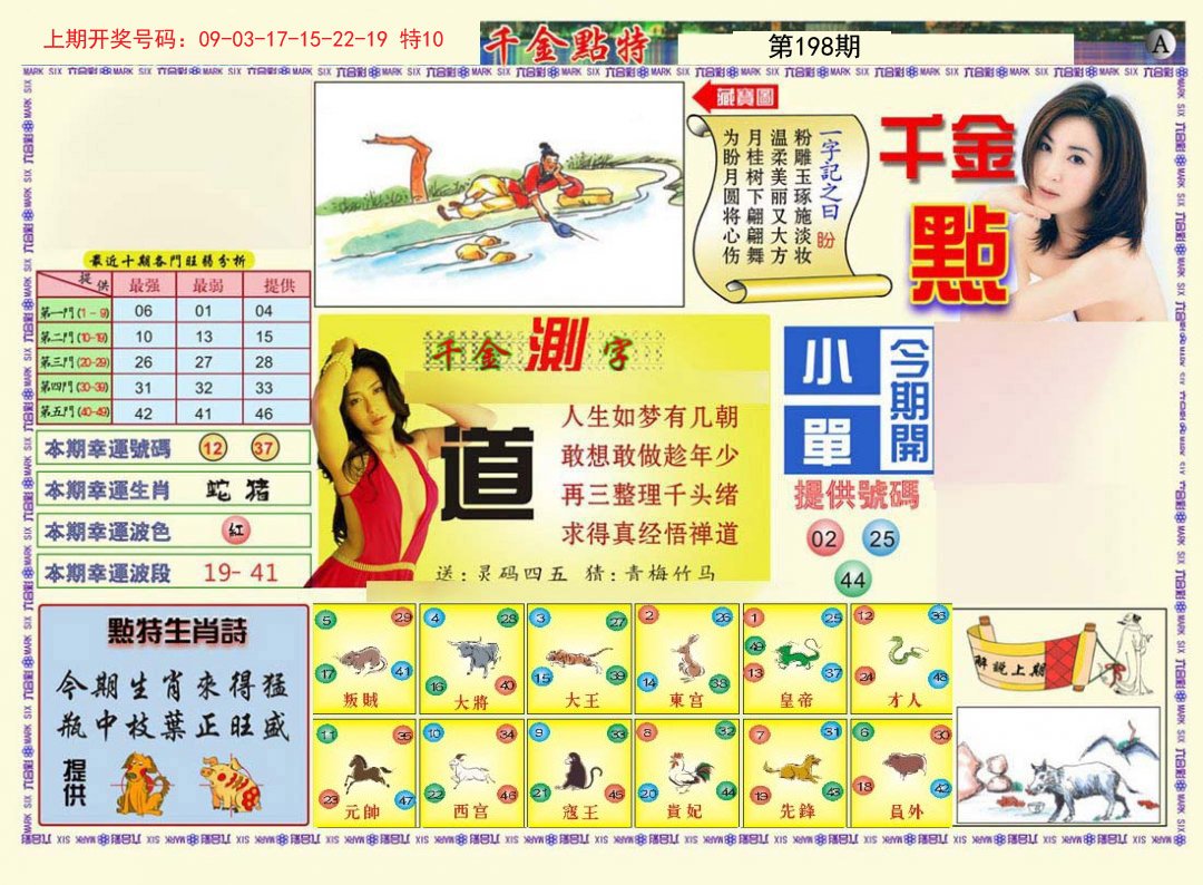 2024198期千金点特A