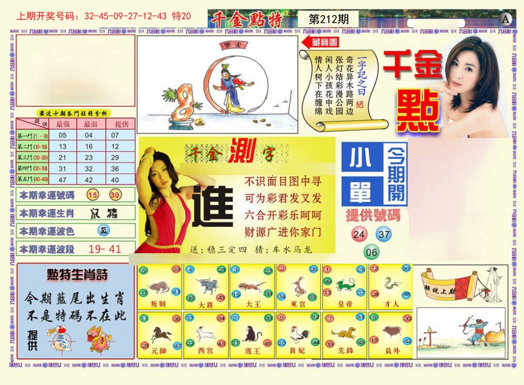 2024212期千金点特A
