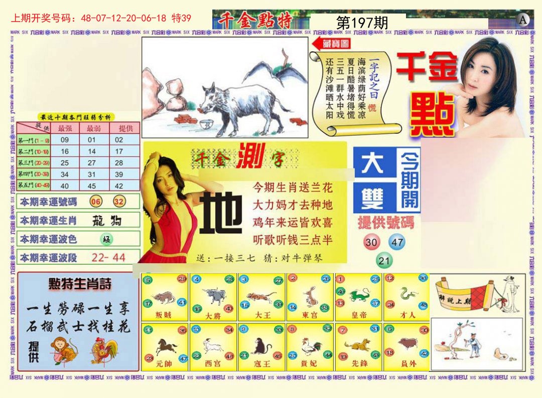 2024197期千金点特A