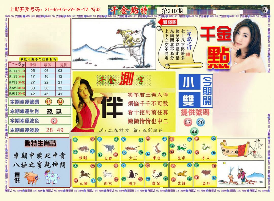 2024210期千金点特A