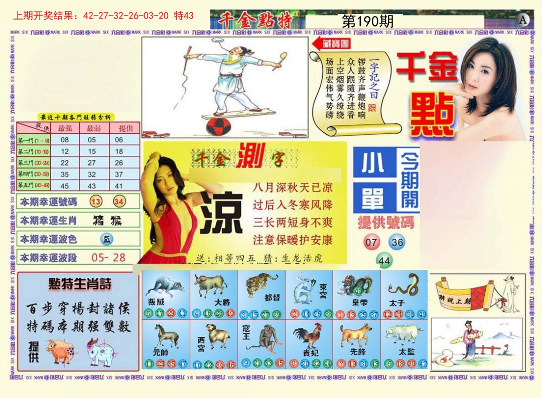 2024190期千金点特A