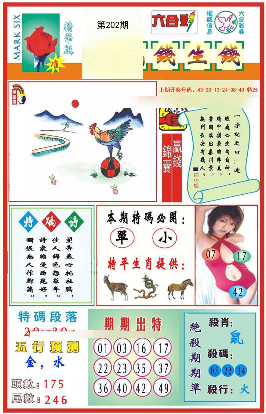 2024202期九龍钱生钱(推荐)