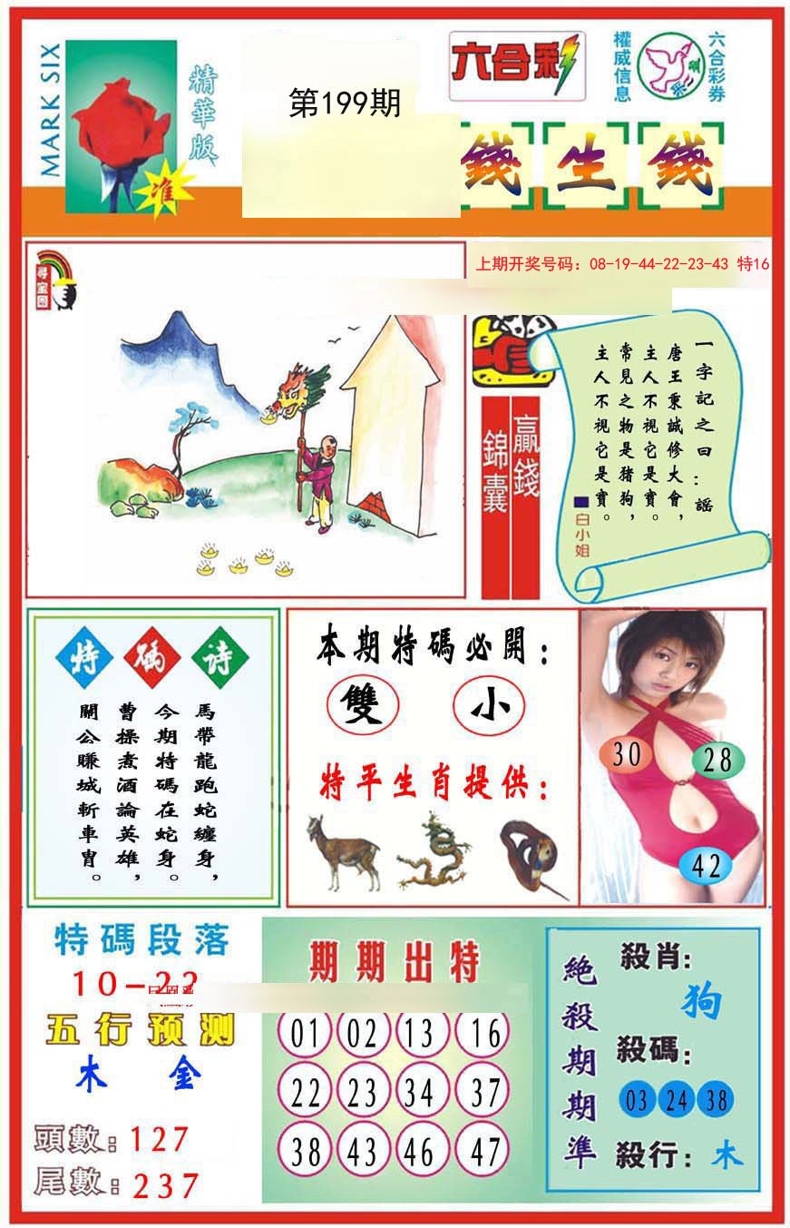 2024199期九龍钱生钱(推荐)
