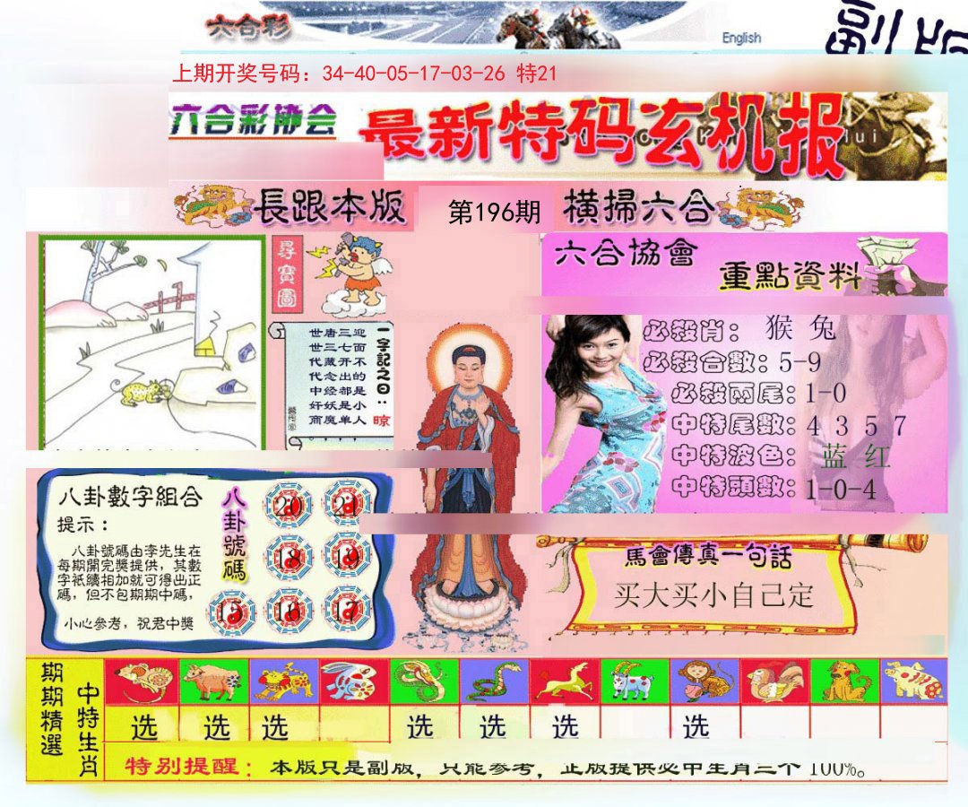 2024196期九龍内幕玄机报