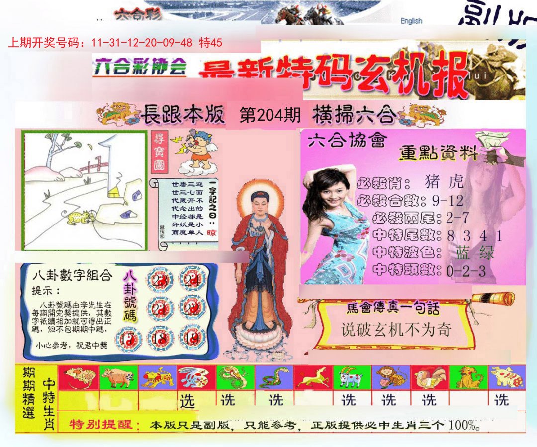 2024204期九龍内幕玄机报