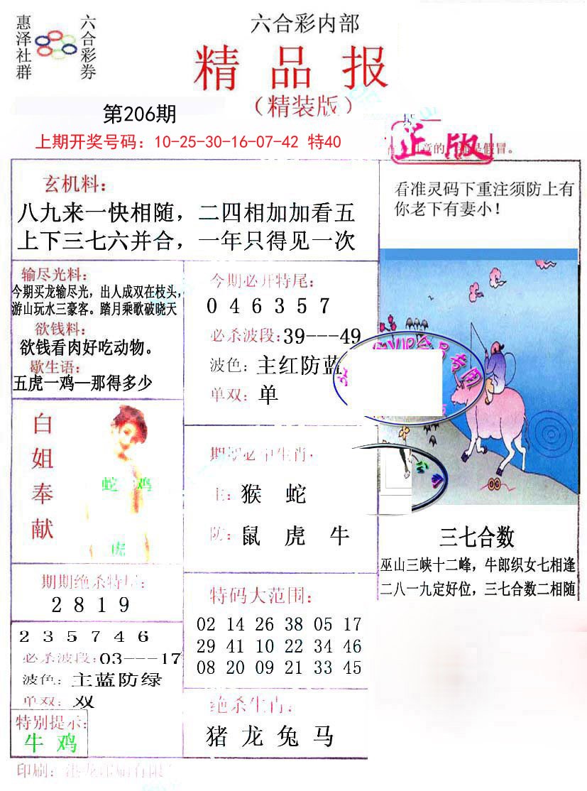 2024206期摇钱树