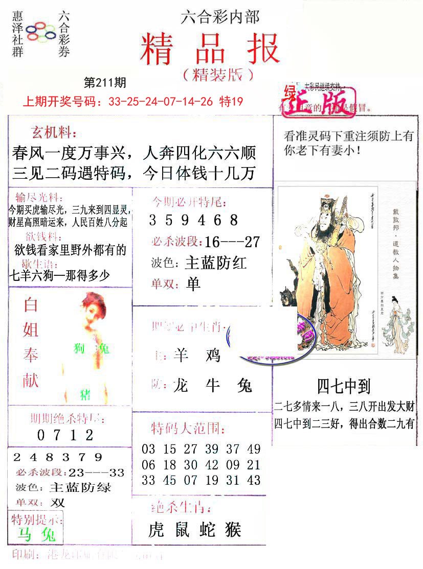 2024211期摇钱树