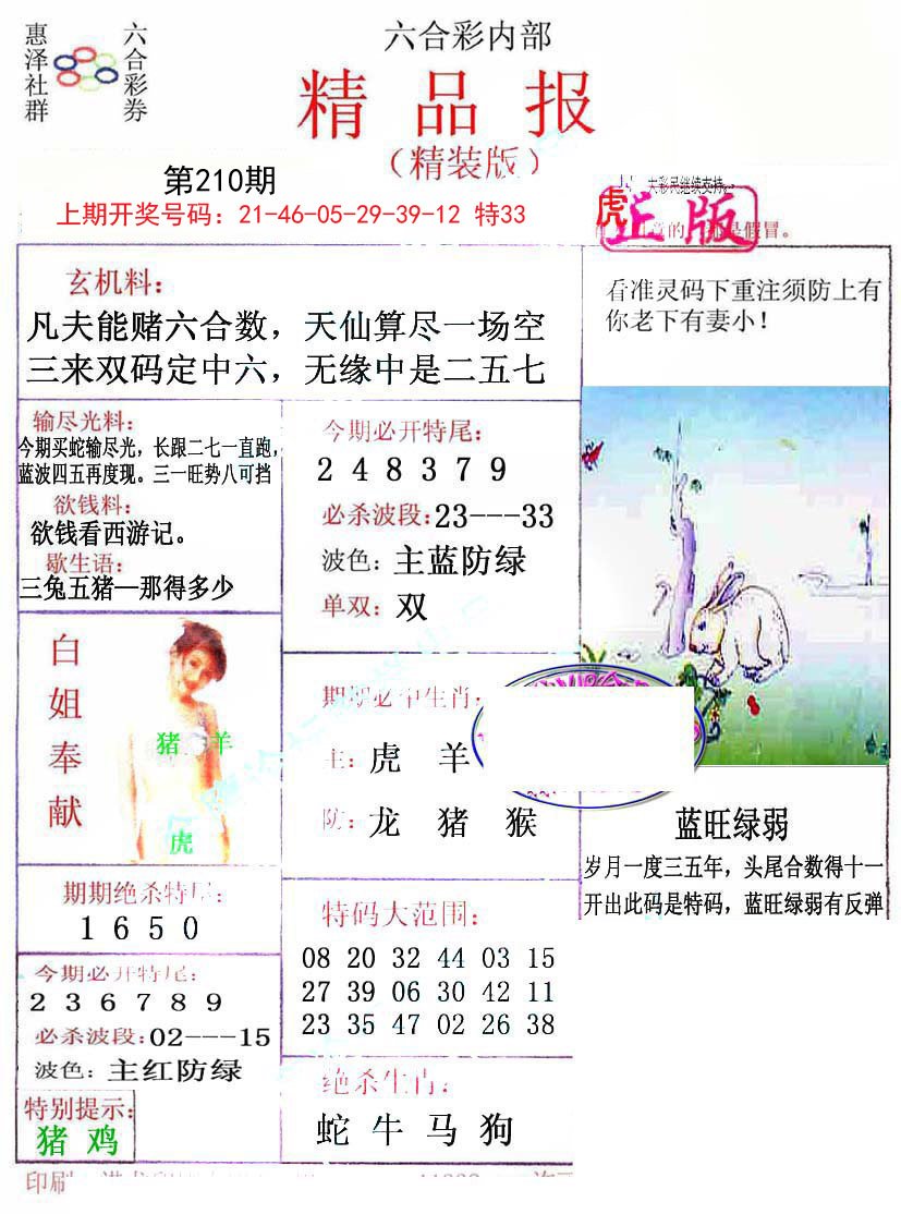 2024210期摇钱树