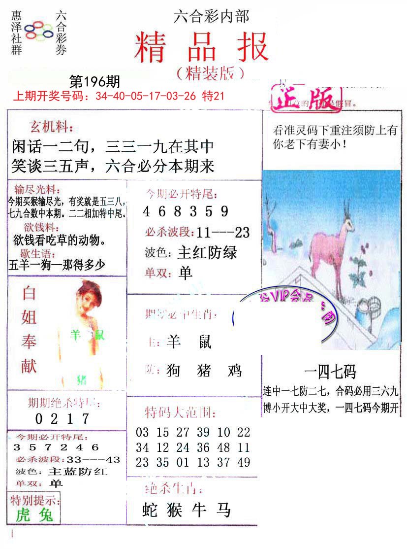2024196期摇钱树