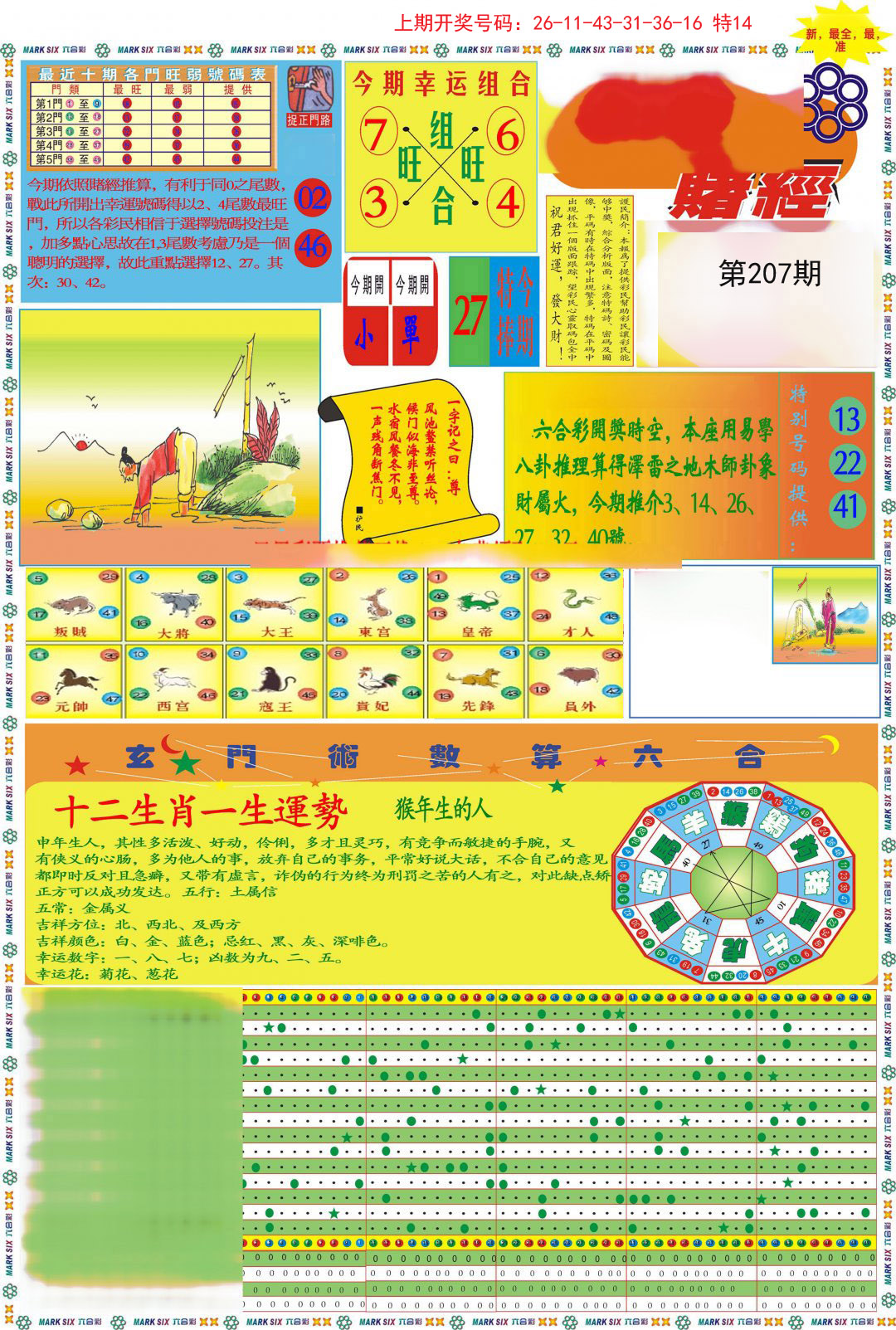 2024207期九龍赌经A(推荐)