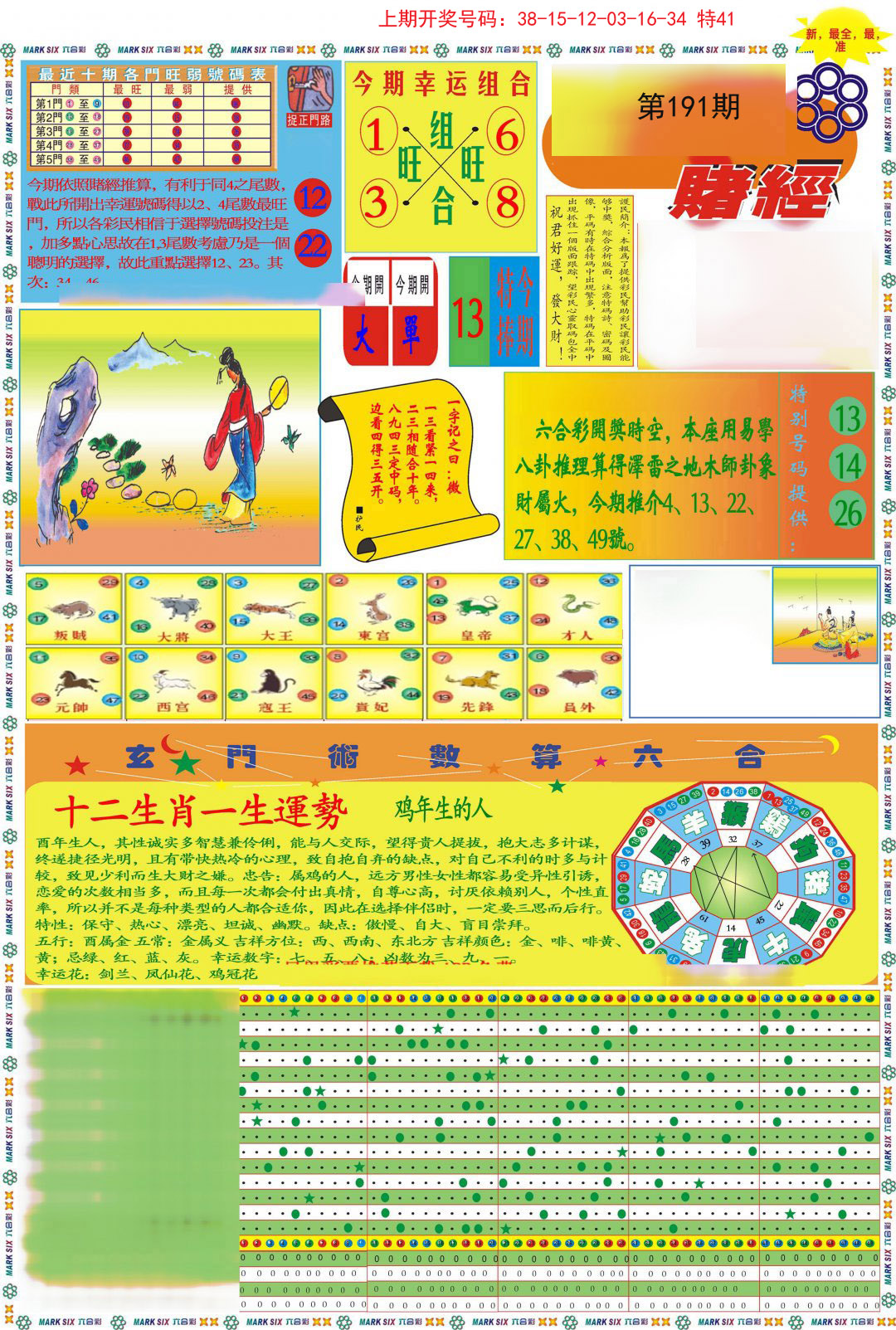 2024191期九龍赌经A(推荐)