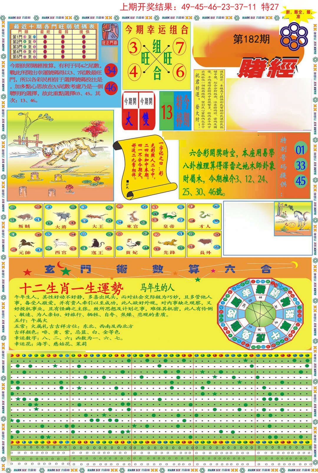 2024182期九龍赌经A(推荐)