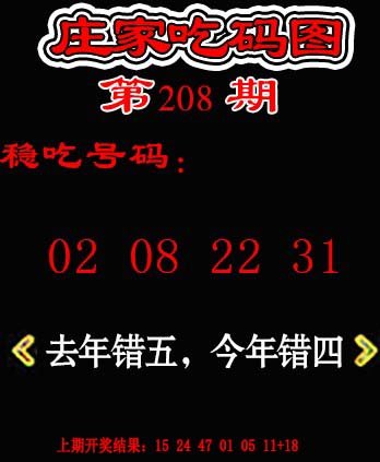 2024208期庄家吃码图