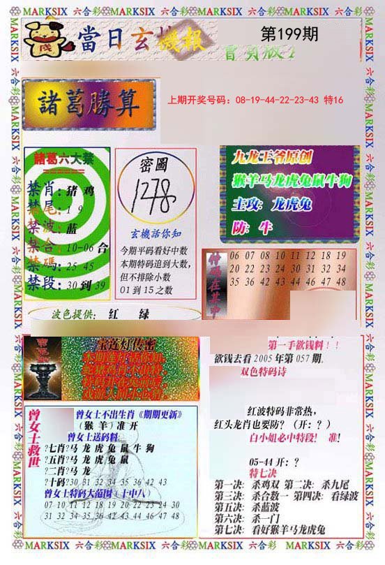 2024199期当日玄机-1
