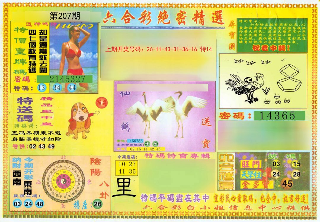 2024207期绝密精选A