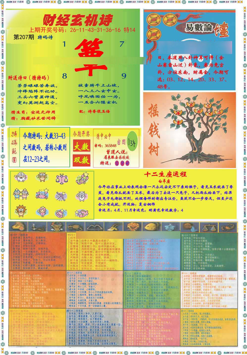 2024207期九龍赌经B(推荐)