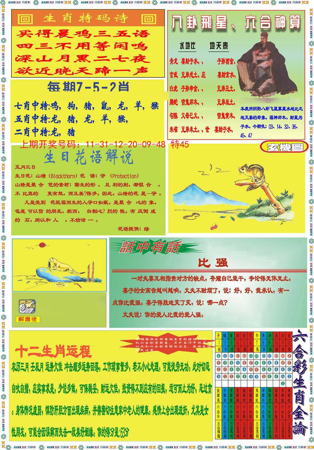 2024204期九龍马经B(推荐)