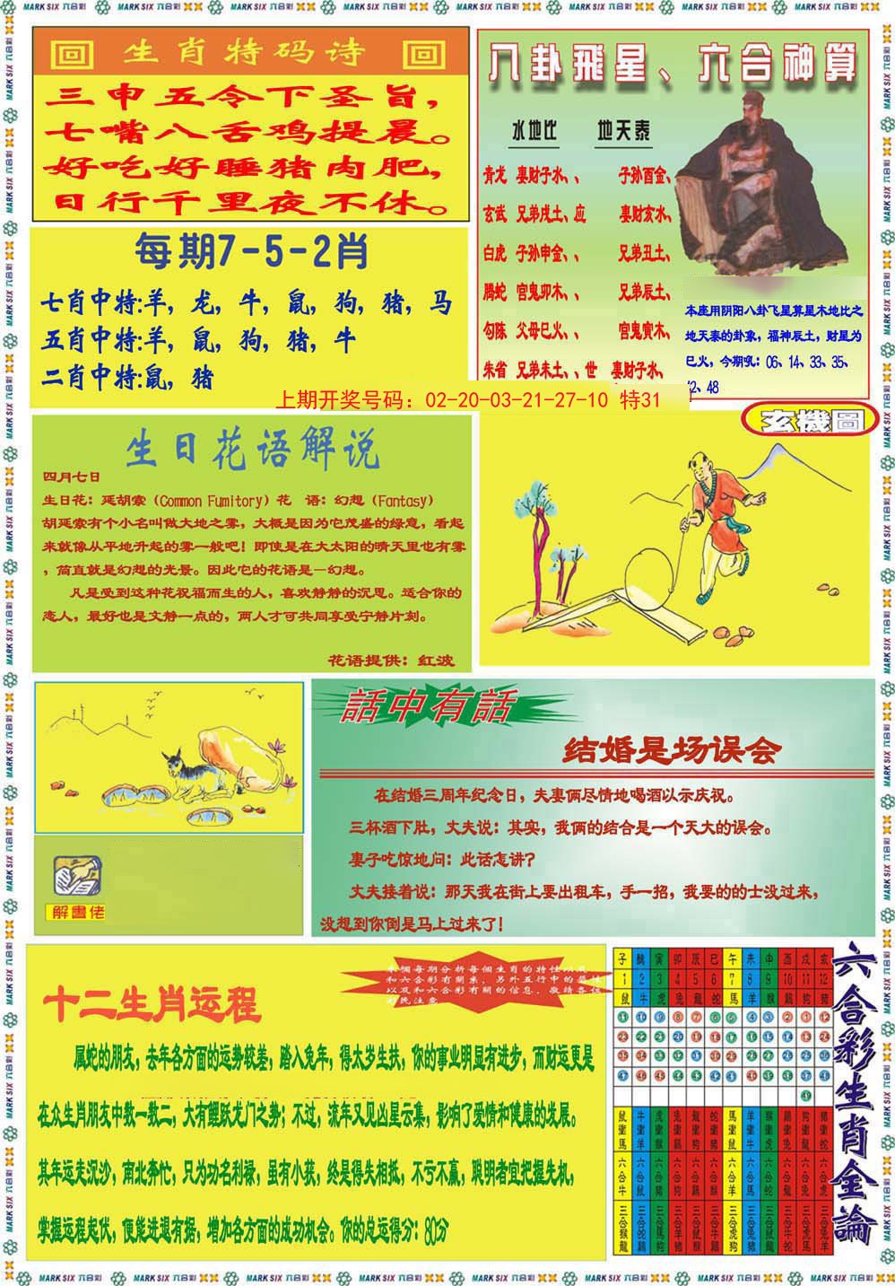 2024193期九龍马经B(推荐)