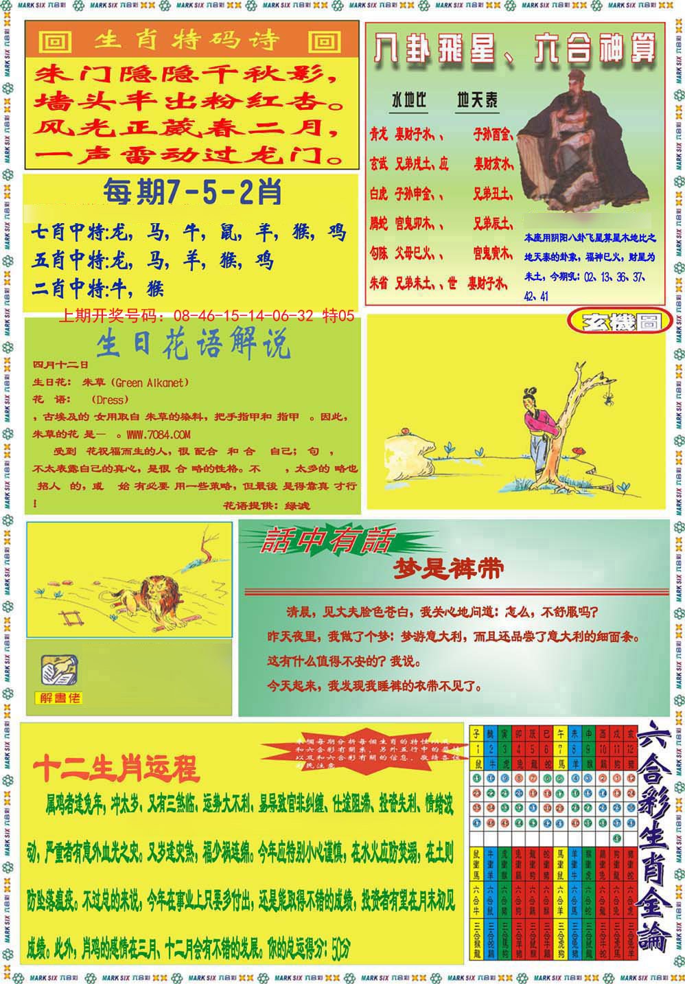 2024195期九龍马经B(推荐)